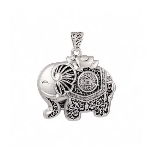 Stone Edge Poly 999 Fine Silver Foot Silver Pendants Unisex