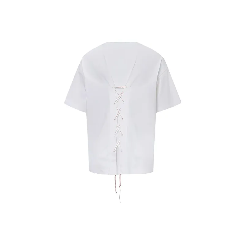 Converse All Star T Shirts Women's White-1
