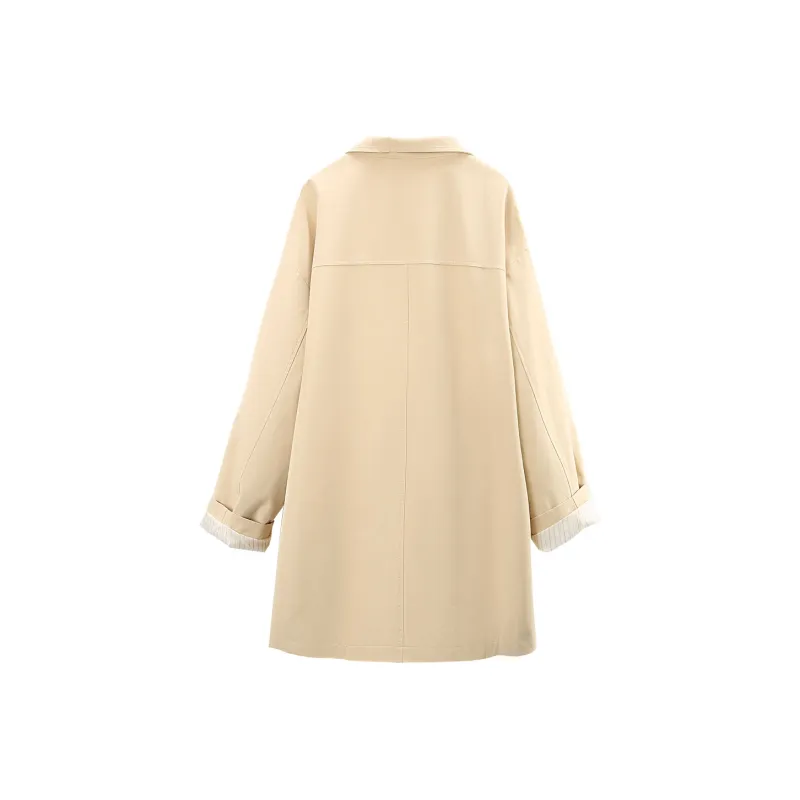A Paradise For Awakening Trench Coat Women's Khaki-1