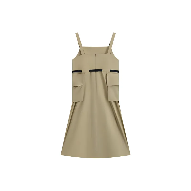 Kappa Slip Dresses Women's Khaki-1