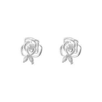 GIFT&CO S 999 Fine Silver Stud Earrings Women's