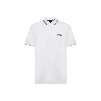 HUGO BOSS Logo Embroidered Short Sleeved Polo Shirt