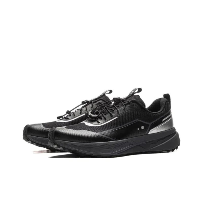LiNing CF Tracing Walking Landscape Slip Resistant, Abrasion Resistant, Breathable Low Top Casual Shoes Men's Black-2