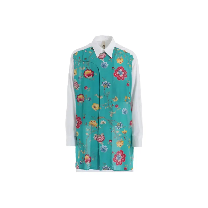 Yohji Yamamoto Ground Y SS25 Shirt Unisex Turquoise-0