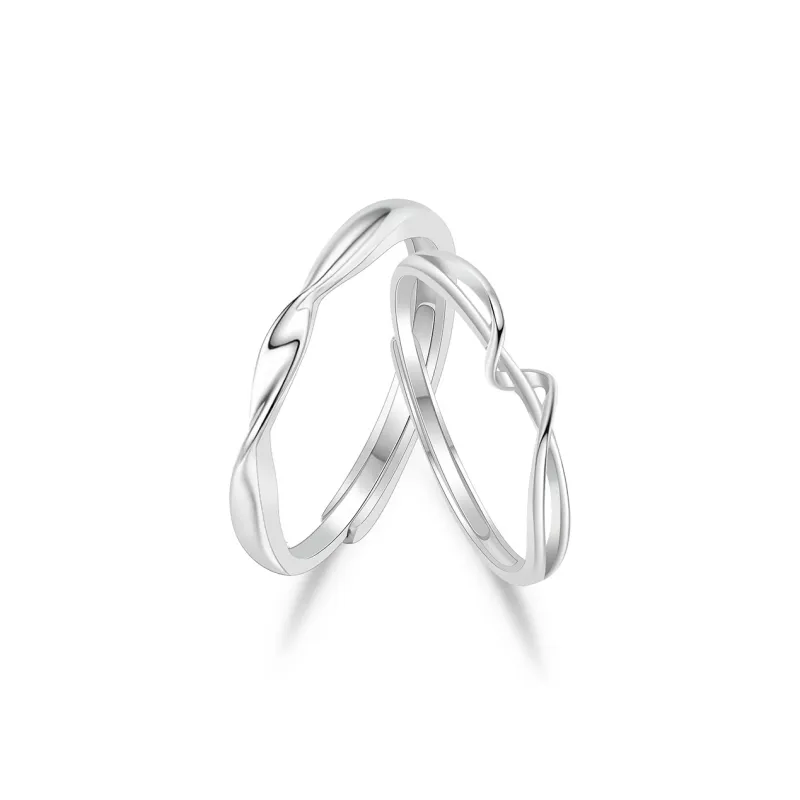 ZHIAIYONGHENG 999 Fine Silver Rings Unisex-0