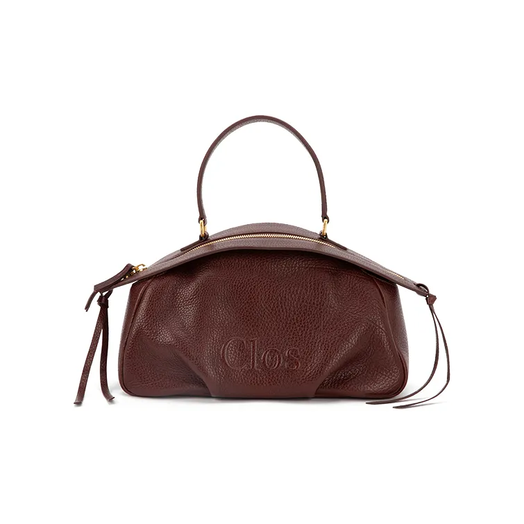 Clos Top Grain Cow Leather Handbag Trumpets Women's Benton Brown/Pine Brown/Barolo Burgundy-0
