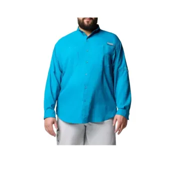 Columbia PFG Tamiami Long Sleeve Shirt - Big Shirt Men's Blue