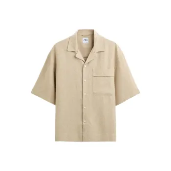 ZARA Shirts Men Beige