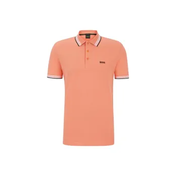 HUGO BOSS Logo embroidered Piqué Polo Shirt