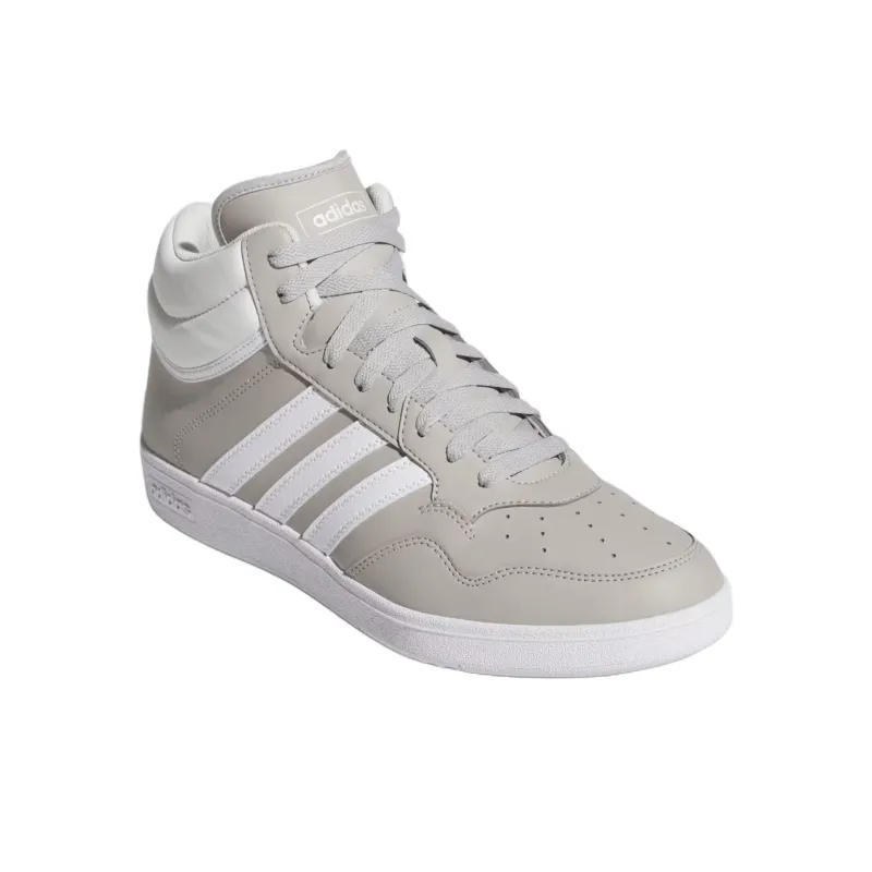 Adidas Hoops 4.0 Mid Grey Two Cloud White Crystal White-3