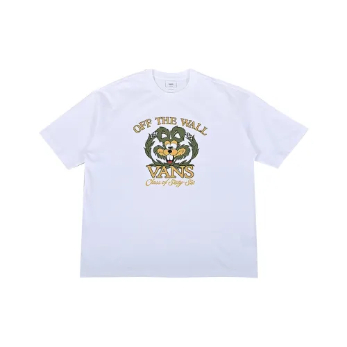 Vans OFF WHE WALL T Shirt Men's White