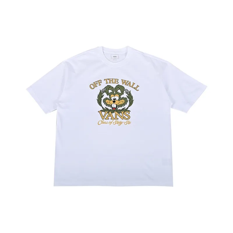 Vans OFF WHE WALL T Shirt Men's White-0