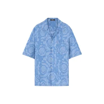VERSACE All Over Denim Shirt