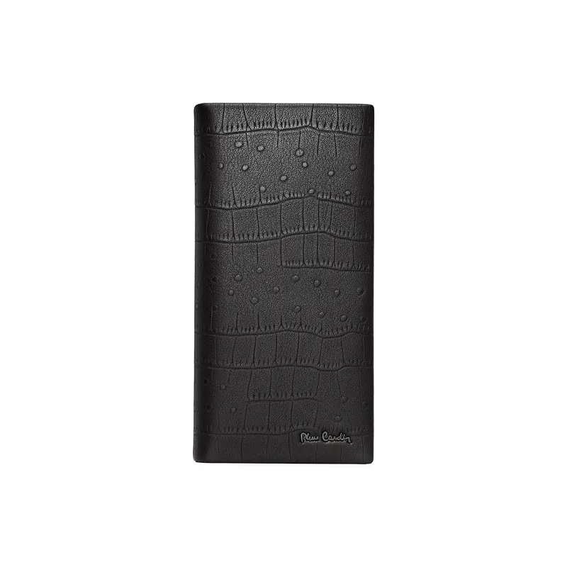 PIERRE CARDIN Top Grain Cow Leather Wallet Regular Men's Black-0