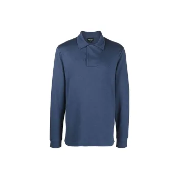 GIORGIO ARMANI Long sleeve Cotton blend Polo Shirt