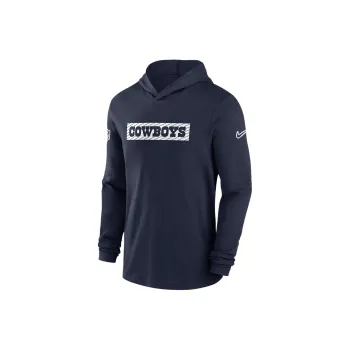 Nike Dallas Cowboys Sideline Men's Nike Dri FIT Nfl Long Sleeve Hooded Top