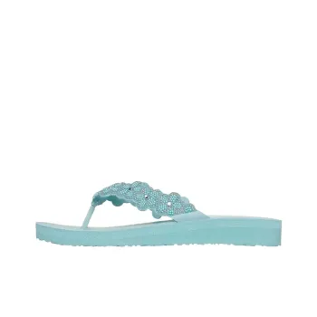Skechers Meditation Quiet Flip Flops Women's Blue