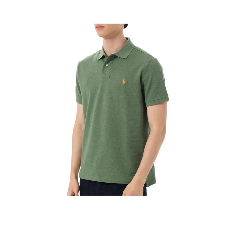 Polo Ralph Lauren Logo Embroidered Straight Hem Polo Shirt-0
