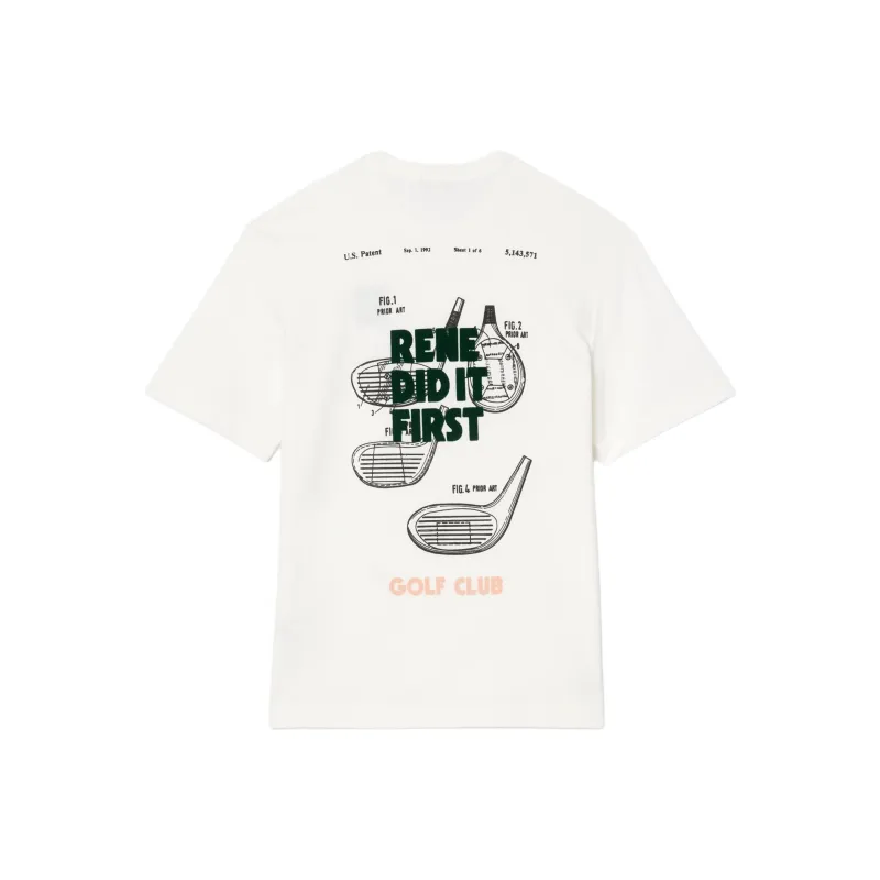 LACOSTE Regular T Shirt Unisex White-1