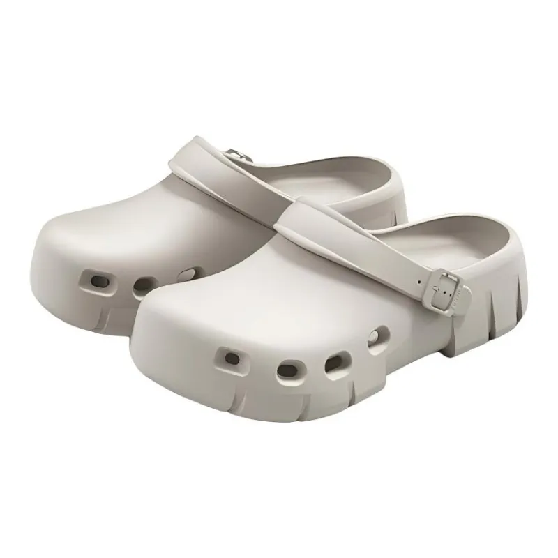 Yu Pu Clogs For Hospital Nurses Breathable Platform Slippers With Odor Resistant EVA, Closed Toe Home Slippers-0