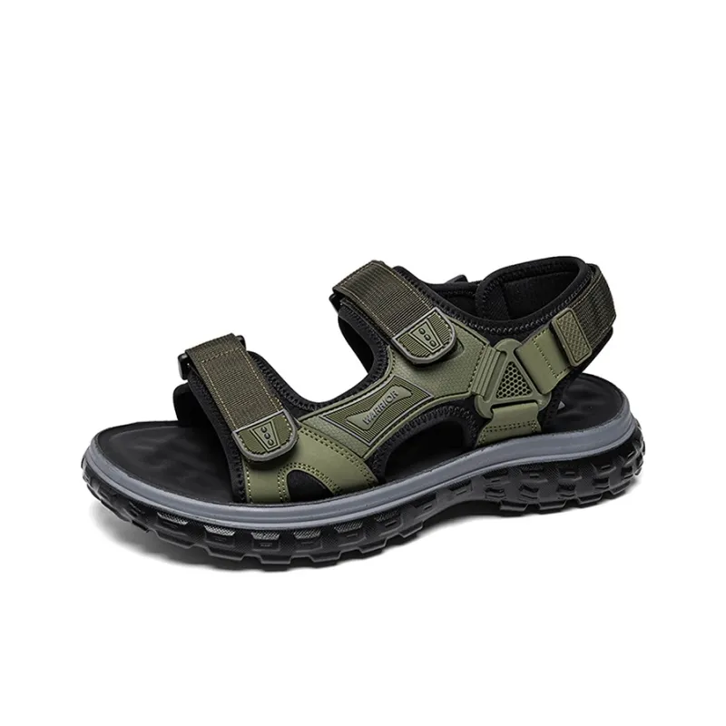 Warrior Beach Sandals Men's Army Green/Black-1