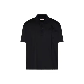 Valentino SS24 Polo Shirt Men's Black