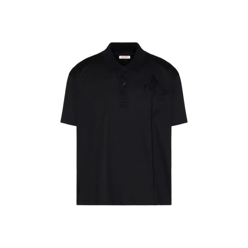 Valentino SS24 Polo Shirt Men's Black-0
