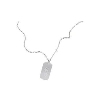 DIESEL Stainless Steel Necklaces Unisex Silver