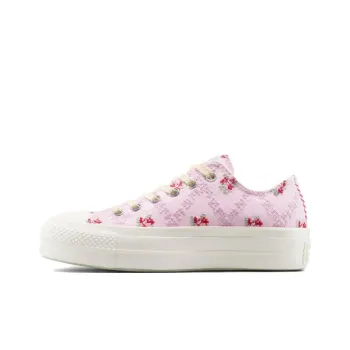 Chuck Taylor All Star Women's Converse Lift Platform Low 'Cross Stitch Roses' Women's
