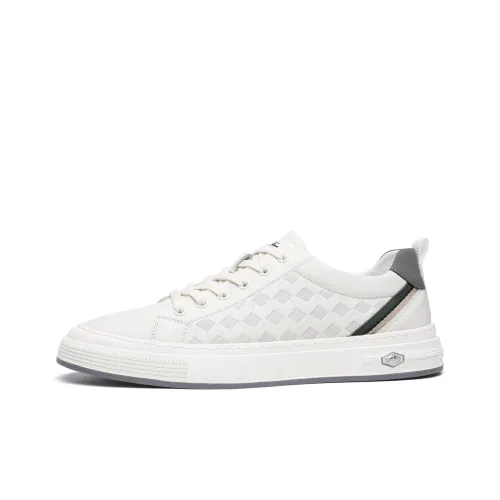 HD Slip Resistant, Waterproof, Abrasion Resistant, Breathable, Moisture Wicking Low Top Skateboard Shoes Men's White