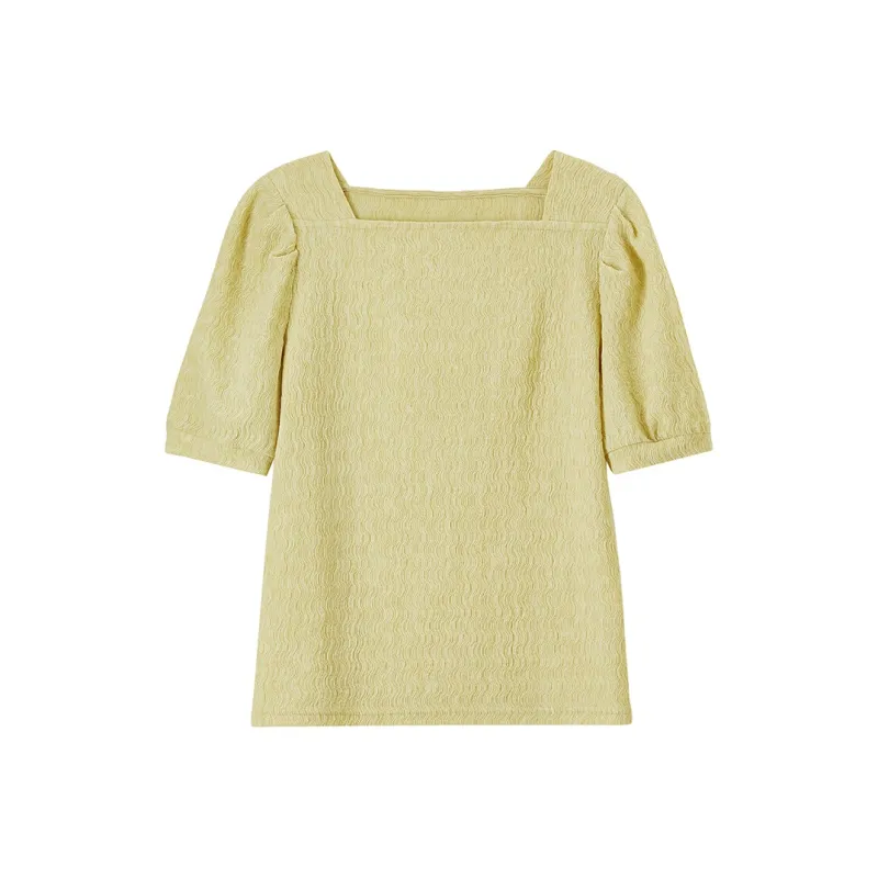 SENTUBILA Puff Sleeve T Shirt Women's-32