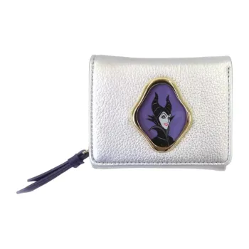 Disney Synthetic Leather Wallet Mini Women's Silver