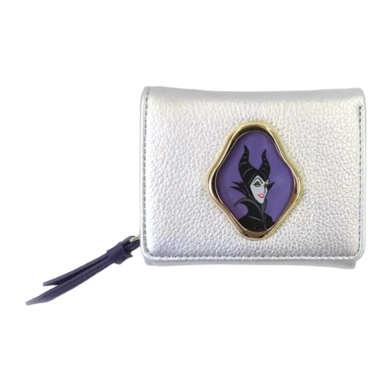 Disney Synthetic Leather Wallet Mini Women's Silver-0