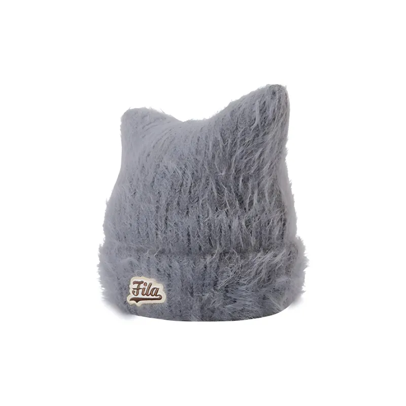 FILA FUSION Polyamide Beanies Women's Moon Mist Gray-0