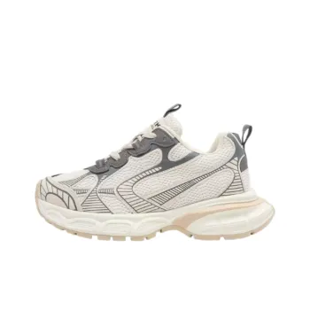 Alxnan Slip Resistant Low Top Chunky Sneakers Women's Cream