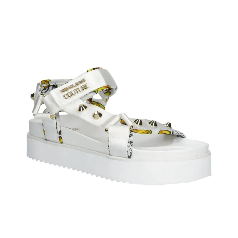 VERSACE JEANS COUTURE One Strap Sandals 4.5cm Women's White-2