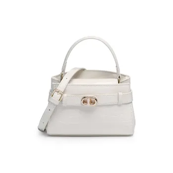 Mulinsen Crocodile Pattern Kelly Bag PU Handbag Small Size Women's Multicolor