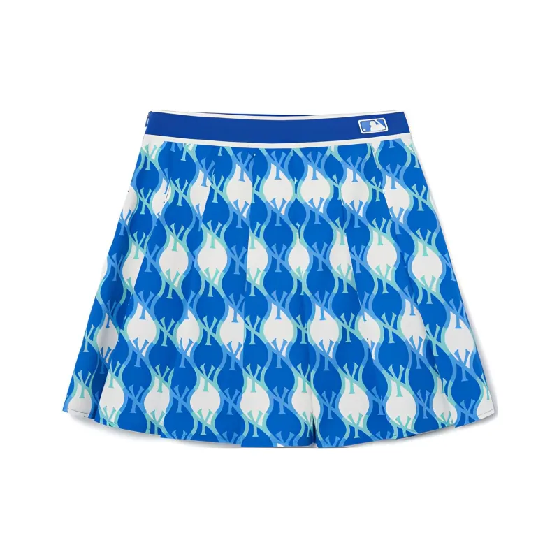 MLB New York Yankees Casual Short Skirts Women's Light Blue-1