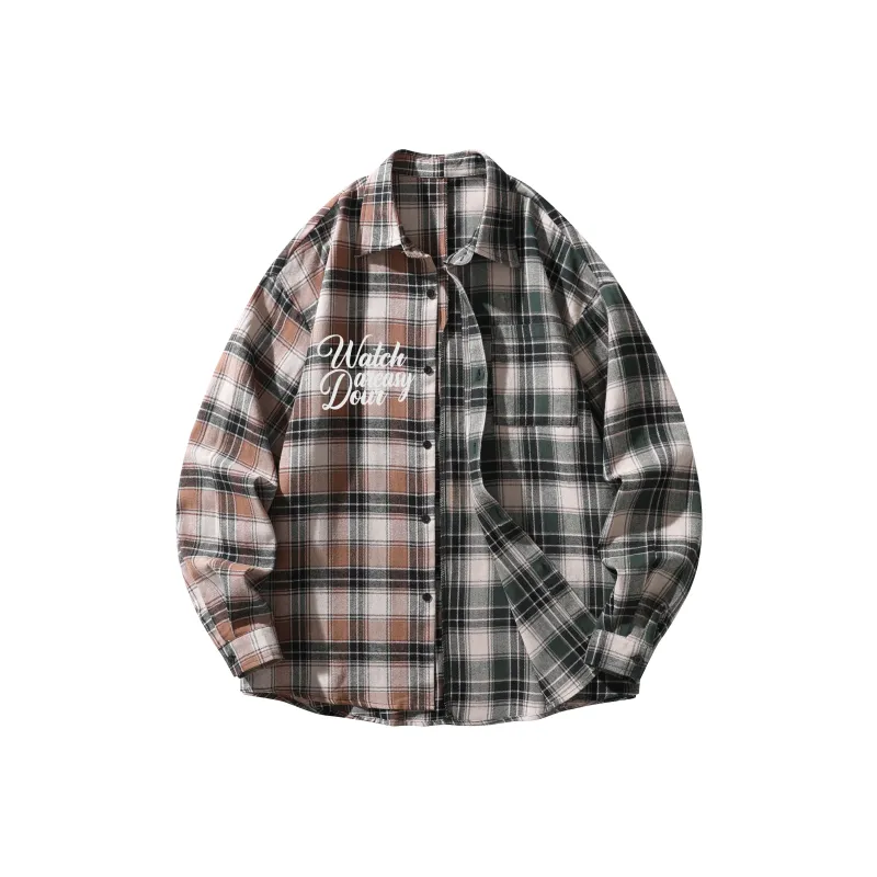 DAREASY Shirt Unisex Yellow And Green Plaid-0