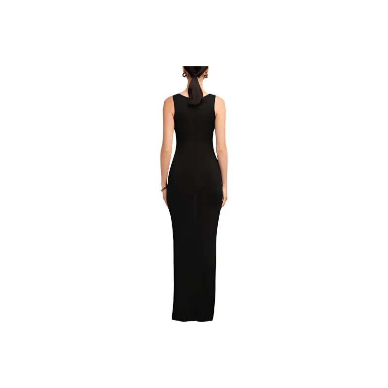 AMIPARIS Paris Ribbed Sleeveless Dress-3