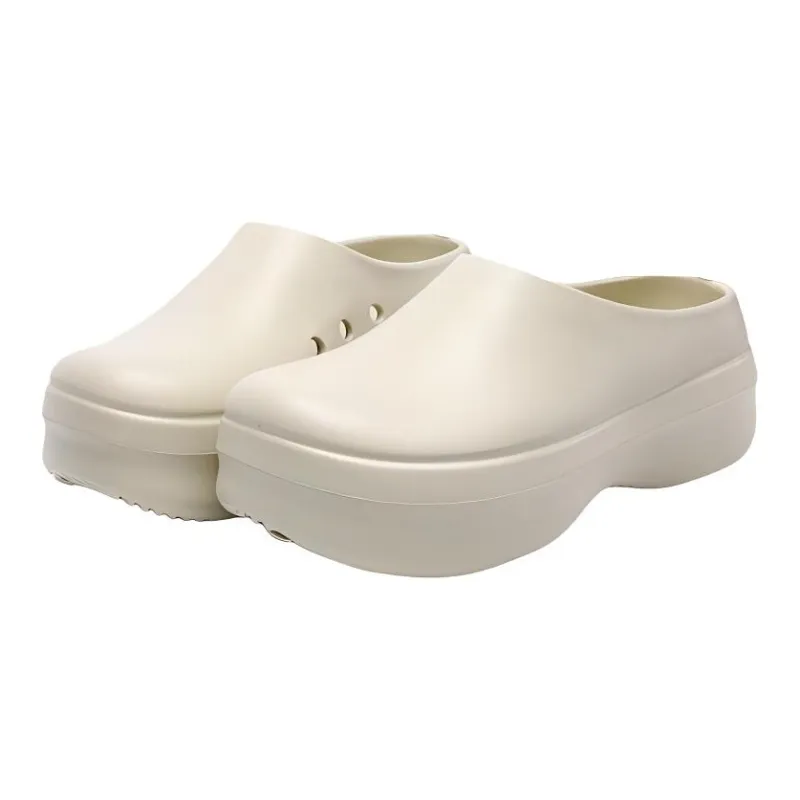 Yu Pu Closed Toe Summer Waterproof Semi Closed EVA Slippers Indoor Home Slip Resistant Slippers-0