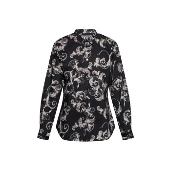 VERSACE JEANS COUTURE Baroque Print Long Sleeved Shirt