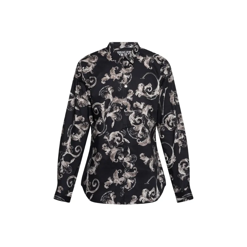 VERSACE JEANS COUTURE Baroque Print Long Sleeved Shirt-0