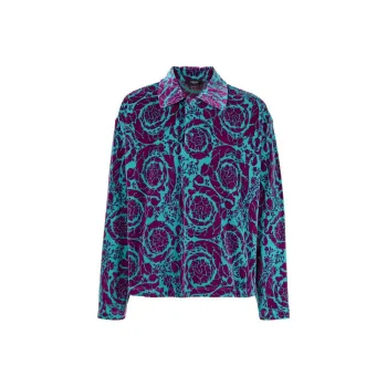 VERSACE Shirts Men Turquoise