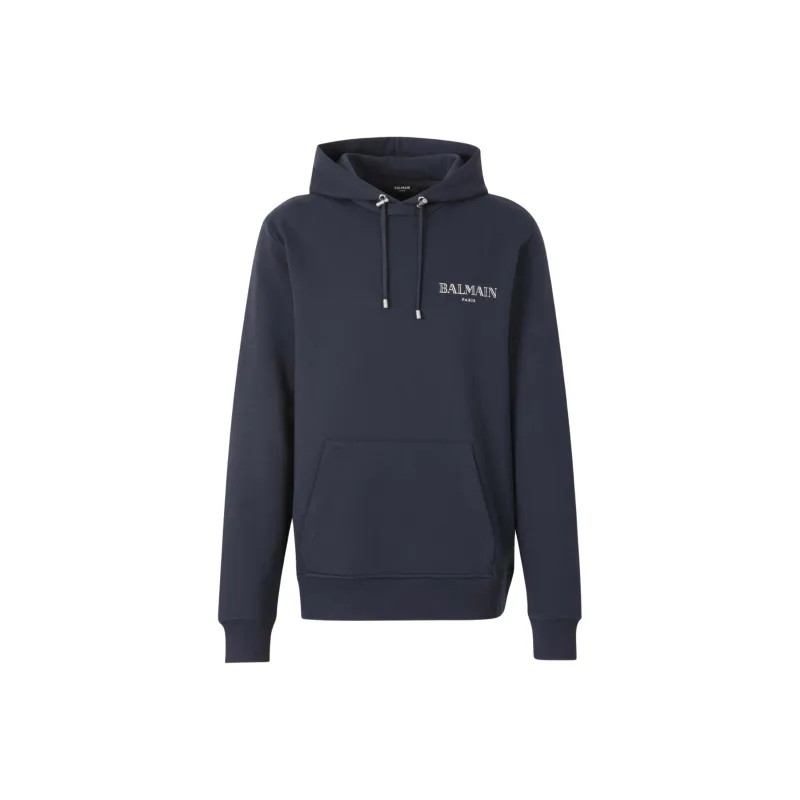 BALMAIN Logo print Hoodie-0