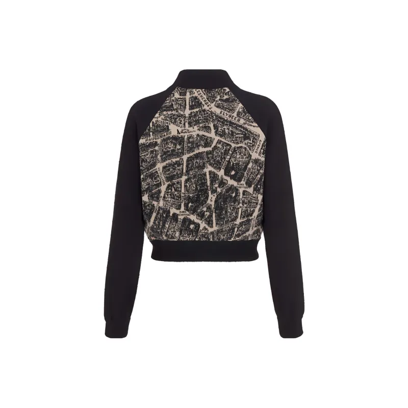 DIOR FW23 Baseball Jacket Women's Black-1