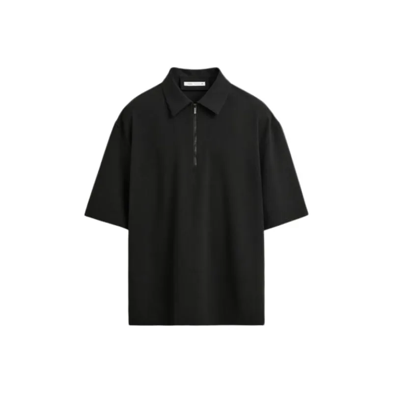 ZARA Polo Shirts Men Black-0