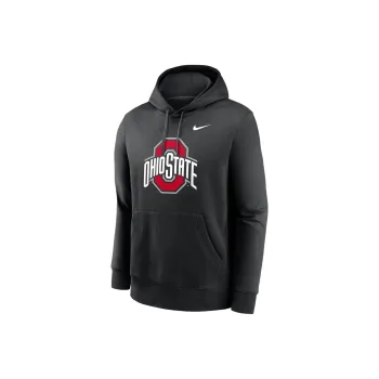 Nike Ohio State Buckeyes Primetime Evergreen Club Primary Logo Men's Nike College Pullover Hoodie