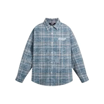 404MOB GANG Shirt Unisex Washed Blue