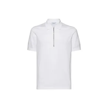 Ferragamo Half zip Cotton Polo Shirt